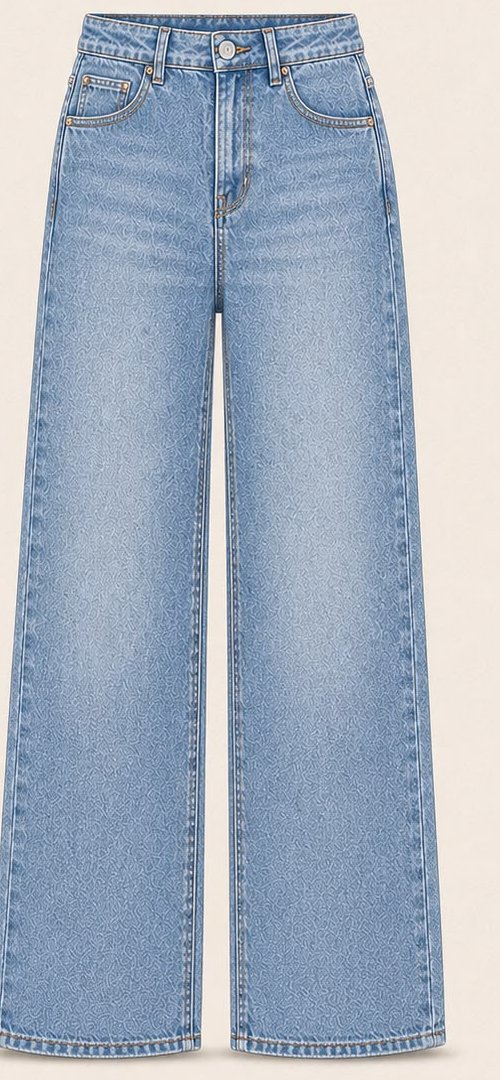 Calça jeans modelagem Wide leg